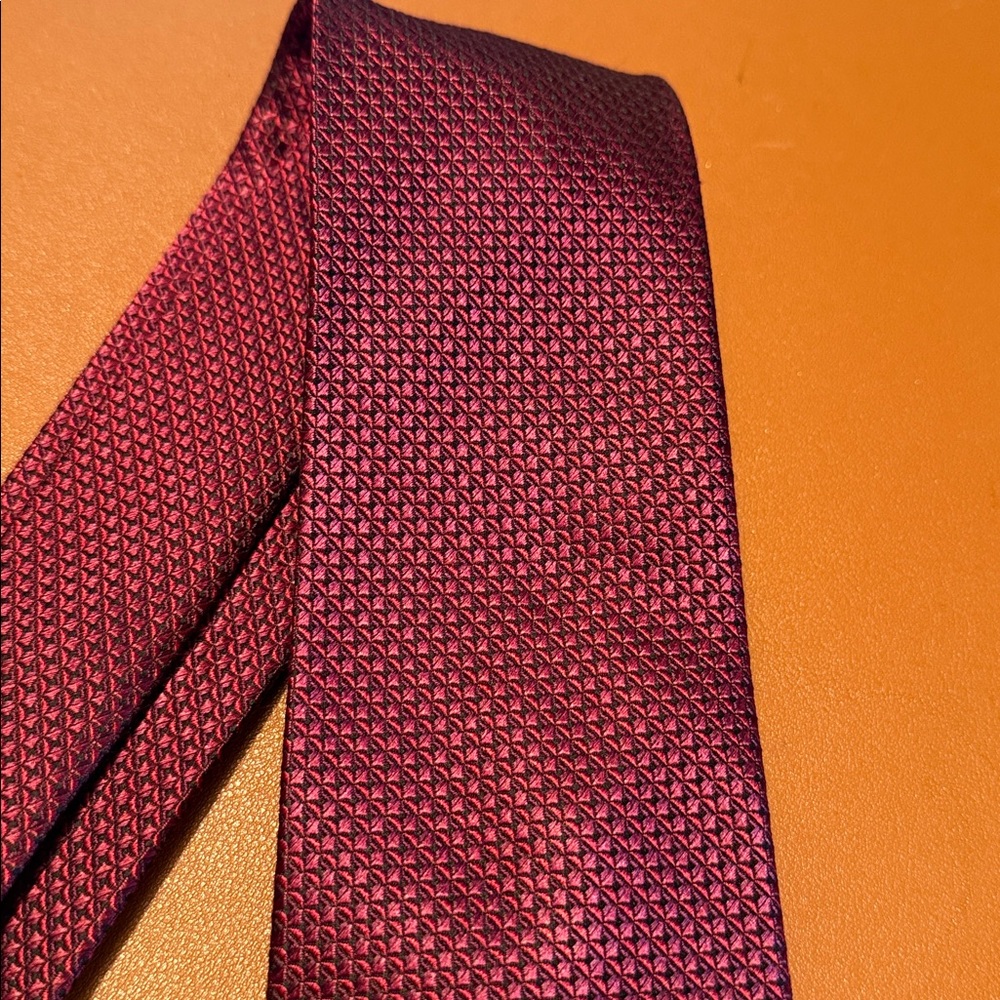 Nordstrom Deep Red Patterned Tie - Picture 7 of 10